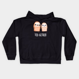 Toe-gether Cute BIg Toe Pu Kids Hoodie